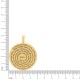 Pingente Medalha Oração Pai Nosso Dourado 51mm