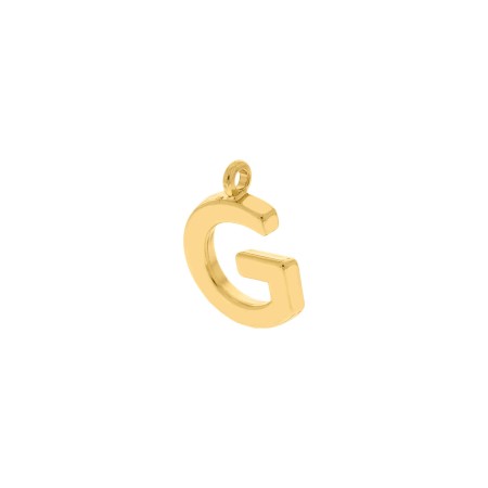 Pingente Letra G Dourado 15mm