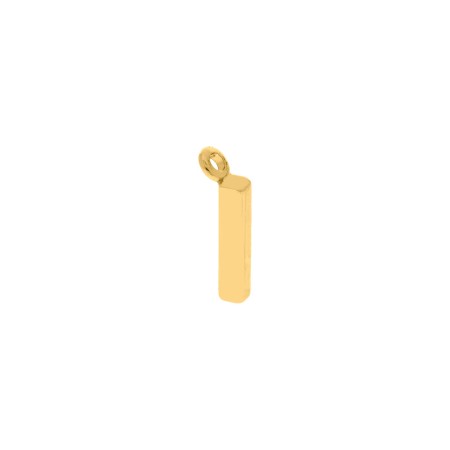 Pingente Letra I Dourado 15mm