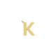 Pingente Letra K Dourado 15mm