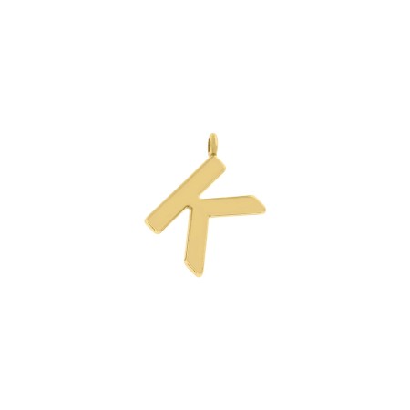 Pingente Letra K Dourado 15mm
