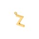 Pingente Letra Z Dourado 15mm