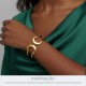 Bracelete Maxi Dourado 68mm