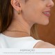 Brinco de Argola Ouro 18mm