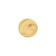 Botão Redondo Orgânico Dourado 22mm
