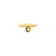 Botão Redondo Orgânico Dourado 22mm