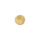 Botão Redondo Orgânico Dourado 11mm