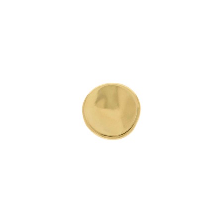 Botão Redondo Orgânico Dourado 11mm