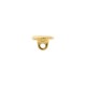 Botão Redondo Orgânico Dourado 11mm