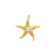 Pingente Estrela-do-Mar Dourada com Pérola 42mm