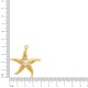 Pingente Estrela-do-Mar Dourada com Pérola 42mm