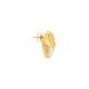 Brinco Ostra Dourado com Pérola 24mm