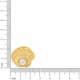 Brinco Ostra Dourado com Pérola 24mm