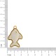 Pingente Peixe Dourado com Off White 32mm