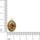 Pingente Medalha Nossa Senhora Desatadora de Nos Dourado 23mm