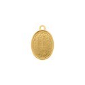 Pingente Medalha Lisa Dourado 23mm