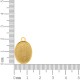 Pingente Medalha Lisa Dourado 23mm