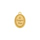 Pingente Medalha Lisa Dourado 23mm