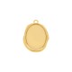 Pingente Medalha Dourado para personalizar 35mm