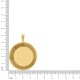 Pingente Medalha Clássica Dourada 40mm