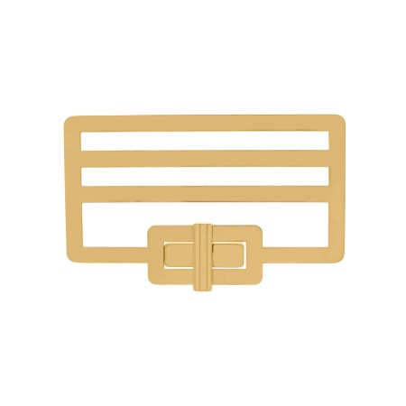 Fecho para Bolsa Vazado Dourado 102mm