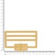 Fecho para Bolsa Vazado Dourado 102mm