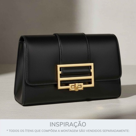 Fecho para Bolsa Vazado Dourado 102mm