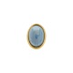 Passador Oval Dourado com Azul 16mm