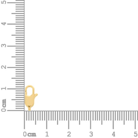 Fecho Mosquetão Dourado 12mm