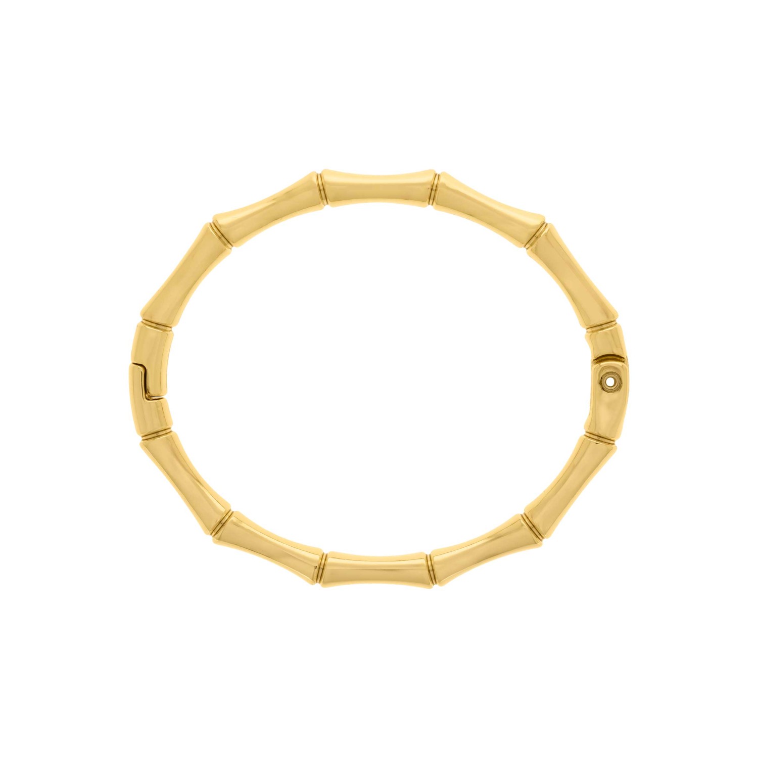 Bracelete Dourado Bambu 72mm
