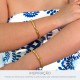 Bracelete Dourado Bambu 70mm