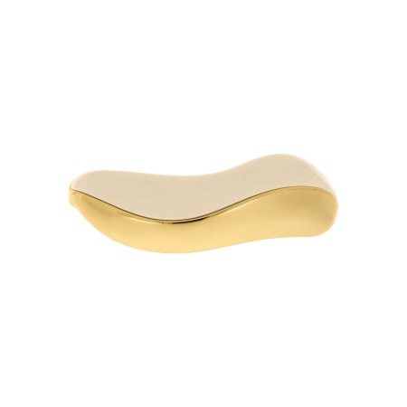 Bracelete Orgânico Dourado com Off White 70mm
