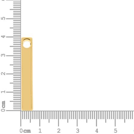 Pingente Minimalista Dourado 40mm