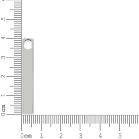 Pingente Minimalista Níquel 40mm