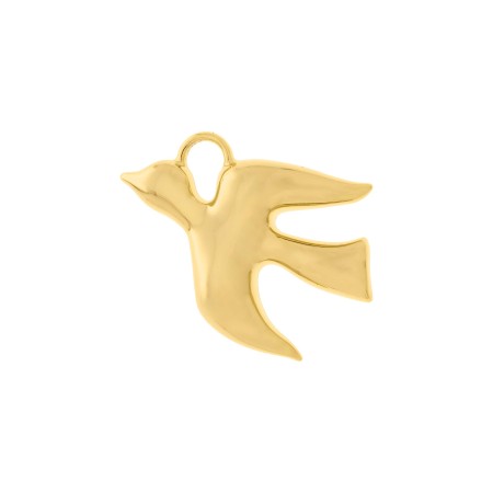 Pingente Pássaro Dourado 50mm