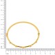 Bracelete Dourado Shine com Rosa 68mm