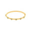 Bracelete Dourado Shine com Verde 68mm