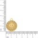 Pingente São Bento Dourado com Cristais 26mm