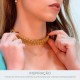 Choker de Mola Colar Dourado 101mm