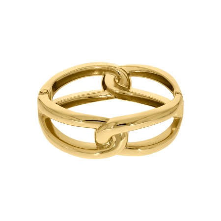 Maxi Bracelete Elos Dourado 75mm
