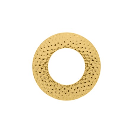 Argola Injetada Texturizada Dourado 55mm