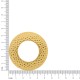Argola Injetada Texturizada Dourado 55mm