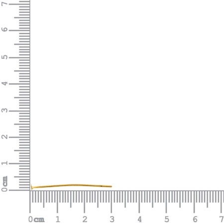 Alfinete Contra Pino Cabeça Chata Ouro 30mm