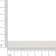 Tira Achatada de Couro Sintético Off White 10mm