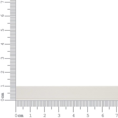 Tira Chata de Couro Sintético Off White 10mm