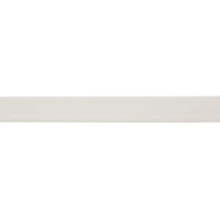 Tira Achatada de Couro Sintético Off White 10mm
