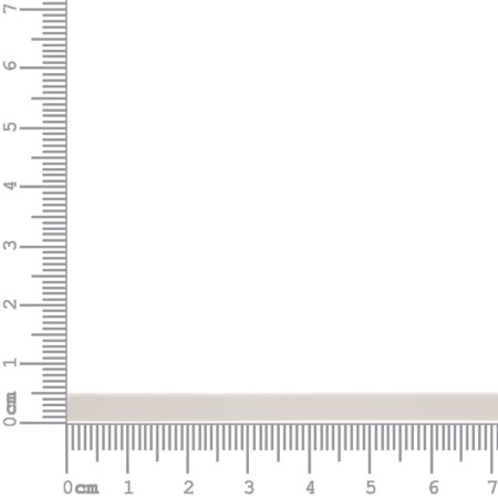 Tira Chata de Couro Sintético Off White 5mm