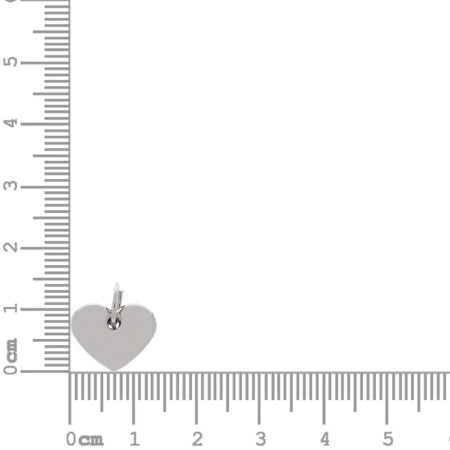 Pingente Coração Prata 11mm