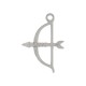 Pingente Arco e Fecha Oxóssi Níquel 34mm