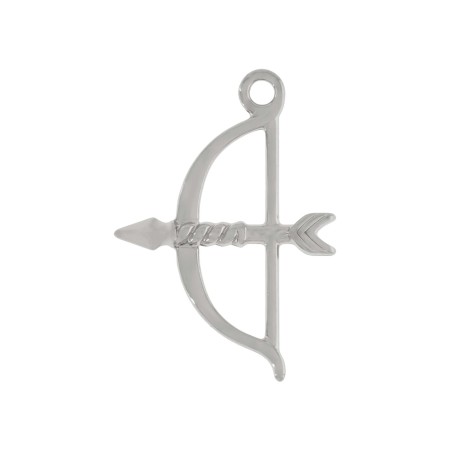 Pingente Arco e Fecha Oxóssi Níquel 34mm